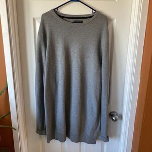 Shaquille O’Neal Sweater Men’s Size 2XLT Crew Neck Pullover Gray Knit